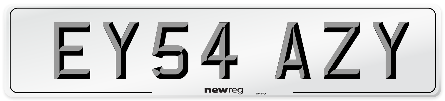EY54 AZY Number Plate from New Reg
